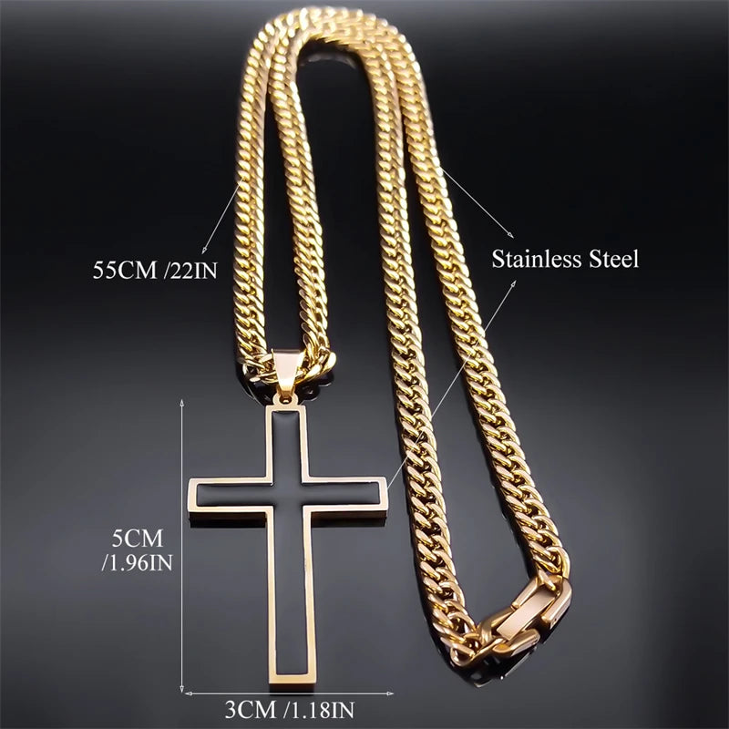 Black Cross Necklace