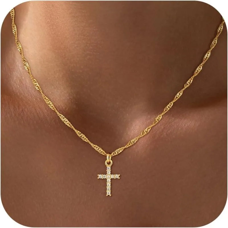 Gold Cross Necklace