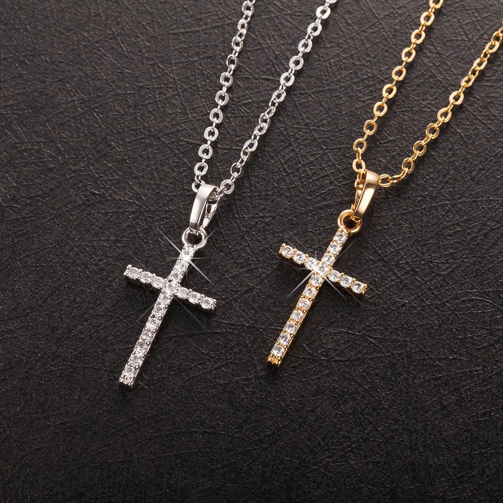 Zircon Cross Necklace