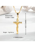Gold Jesus Pendant