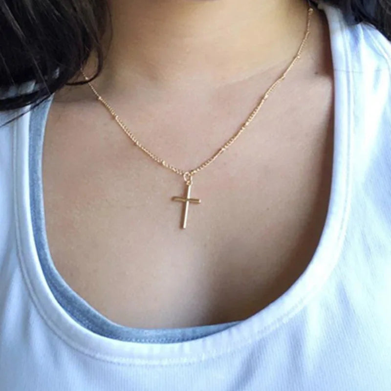 Zircon Cross Necklace