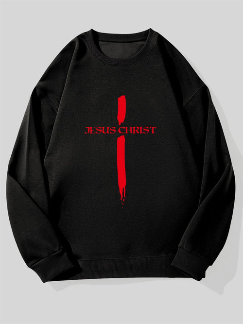 Blood Drip Cross Sweatshirt