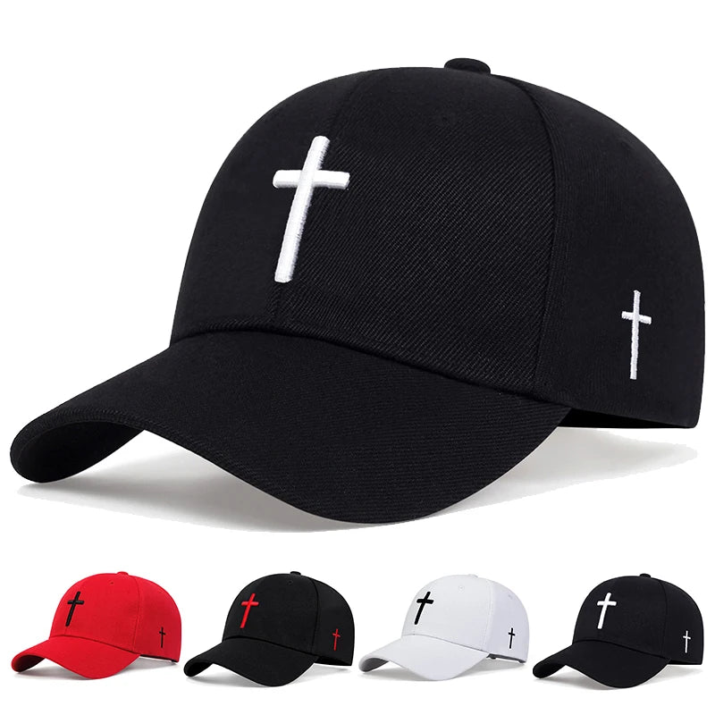 Cross Embroidered Cap