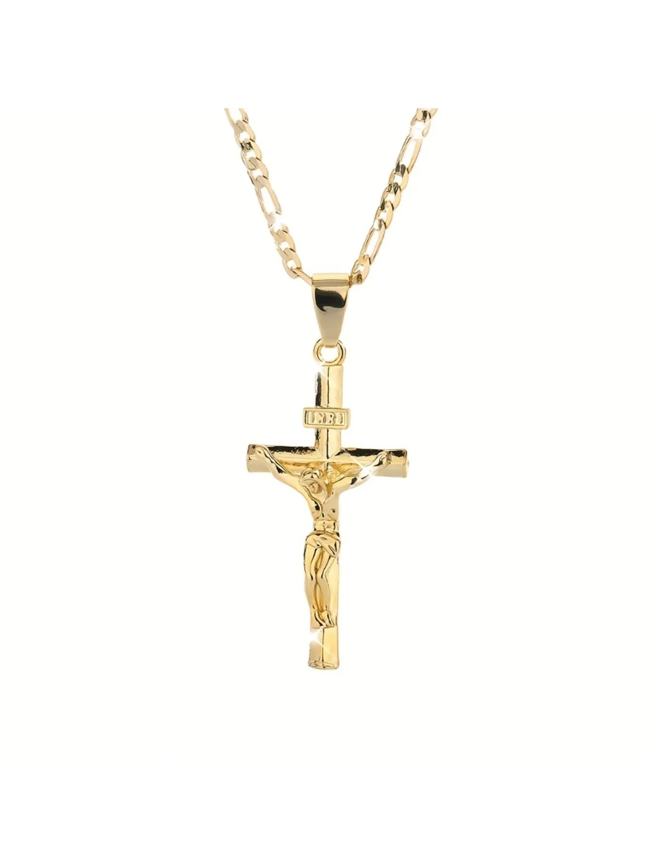 Gold Jesus Pendant