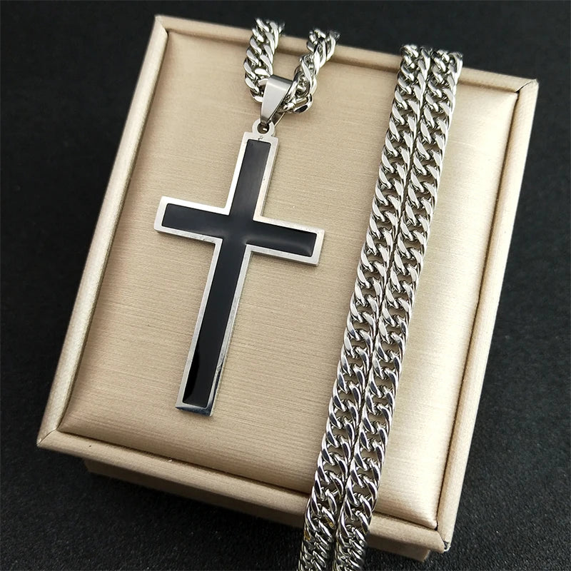 Black Cross Necklace