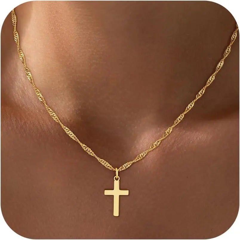 Gold Cross Necklace