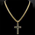 Black Cross Necklace