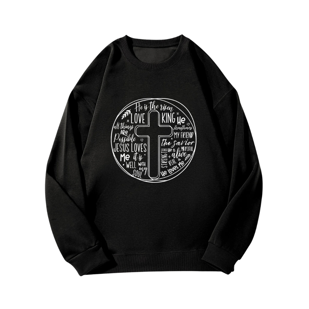 John 3:16 Cross Sweatshirt